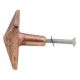 Square Pyramid Antique Copper Aluminium Cabinet Knob